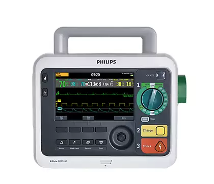 PHILIPS DFM 100 With Inbuilt AED Philips DFM100 Defibrillator