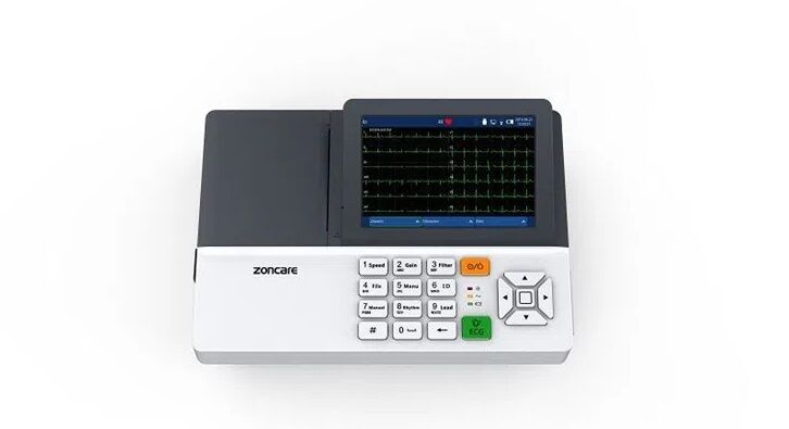 three-channel-ecg-machine17415642030 Zoncare iMAC300 3 channel ECG